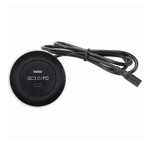 พอร์ต USB C ชาร์จเร็วแบบวงกลม QC3.0 PD เครื่องชาร์จตั้งโต๊ะ วัสดุ ABS สำหรับใช้ในบ้านและสำนักงาน - Product Image 2