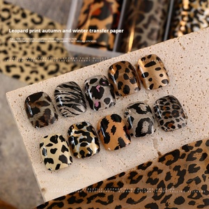 Wholesale Autumn and Winter Hot Selling Leopard Print <b>Nail</b> Art <b>Transfer</b> Paper Hot Selling Items for Spicy Girls - Product Image 4