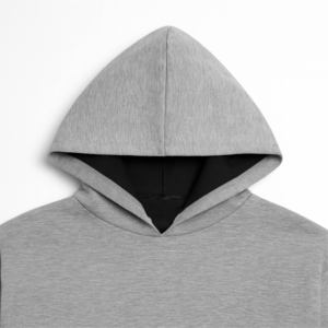 ชุดเสื้อผ้าเด็ก-กลางแจ้งแขนสั้นเสื้อมีฮู้ดและกางเกงขาสั้นสไตล์ลำลองสีทึบสำหรับเด็กผู้ชาย - Product Image 4