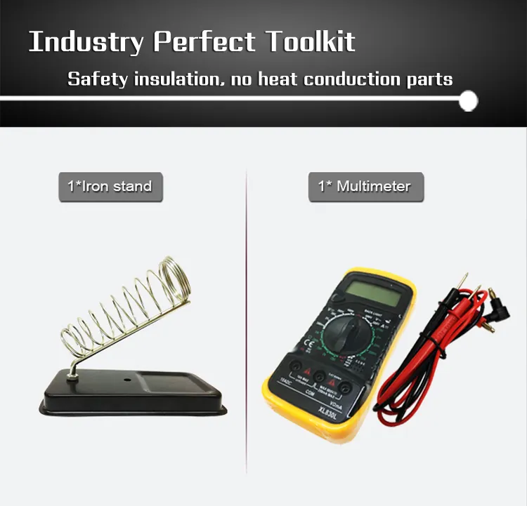 30PCS Soldering Iron Kit Electronics, Soldering Iron 60W Adjustable Temperature solder tools set