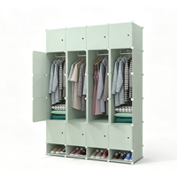 Armoire de chambre économique et moderne, organisateur de vêtements pliable et extensible en plastique pour dressing