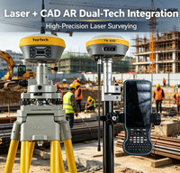 Récepteur GNSS RTK TopTech TK600 TK800 avec laser, intégration CAD/AR double technologie, Rover RTK visuel, base UHF 5W, portée de travail 20 km, IP68