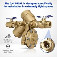 34-975XL 3/4 inci 975XL pencegah aliran balik prinsip tekanan dikurangi | Bebas timah opsional