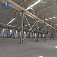 Bâtiment industriel moderne en structure acier préfabriquée, entrepôt à grande portée, fournisseur d'usines sur mesure