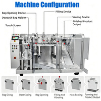 Machine d'emballage automatique de capsules d'huile de poisson en granulés, machine de remplissage Doypack pour sachets préformés de café, comprimés et bonbons