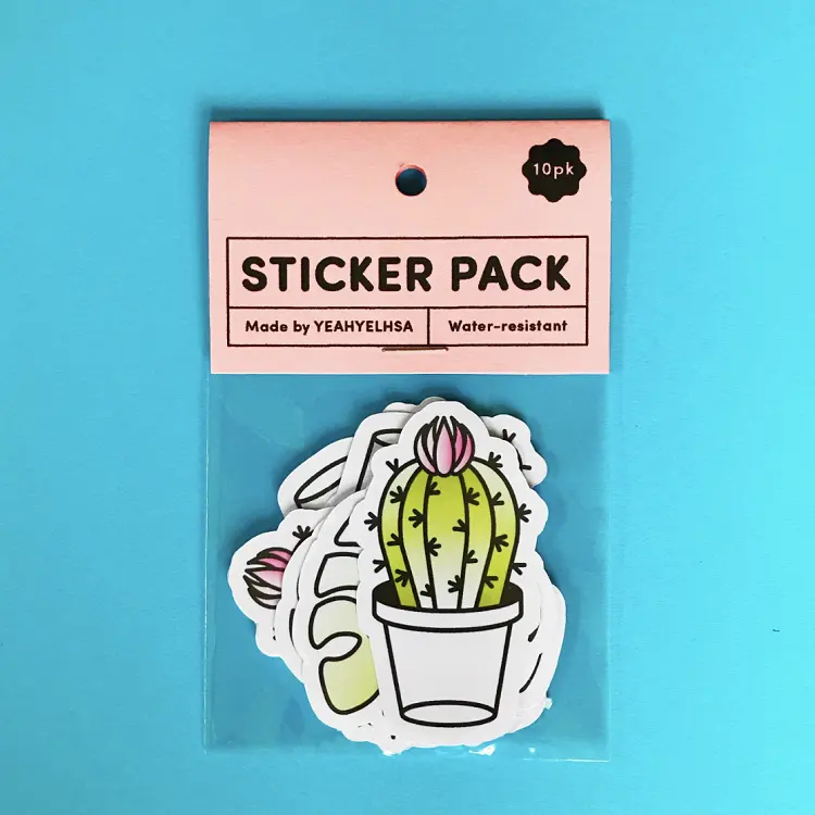 Khuyến mại nhiều thiết kế chấp nhận được tự dính nhãn tùy chỉnh riêng dán giá rẻ Sticker gói