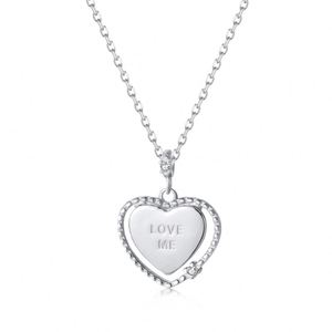 Collar Dylam de Rodio Chapado en Oro de 18K y Plata S925 con Circonita 5A para Mujer, Collar con Colgante de Corazón, Regalos de Joyería para Mujeres, Mamás y Niñas - Product Image 1
