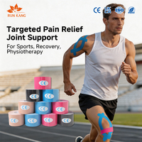 Pita Penyangga Otot Atletik Elastis 95% Katun 5% Spandex Kinesiology Tape