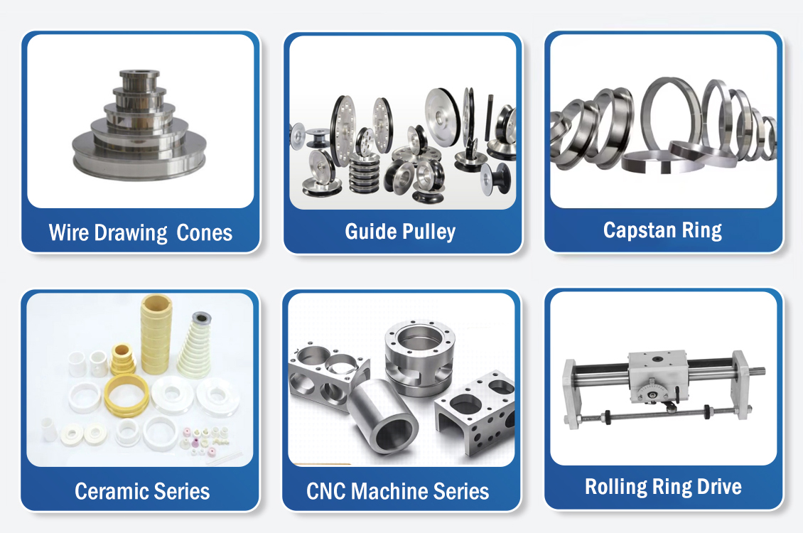 ジルコニアセラミックインサートコーンプーリー、複合セラミック線画