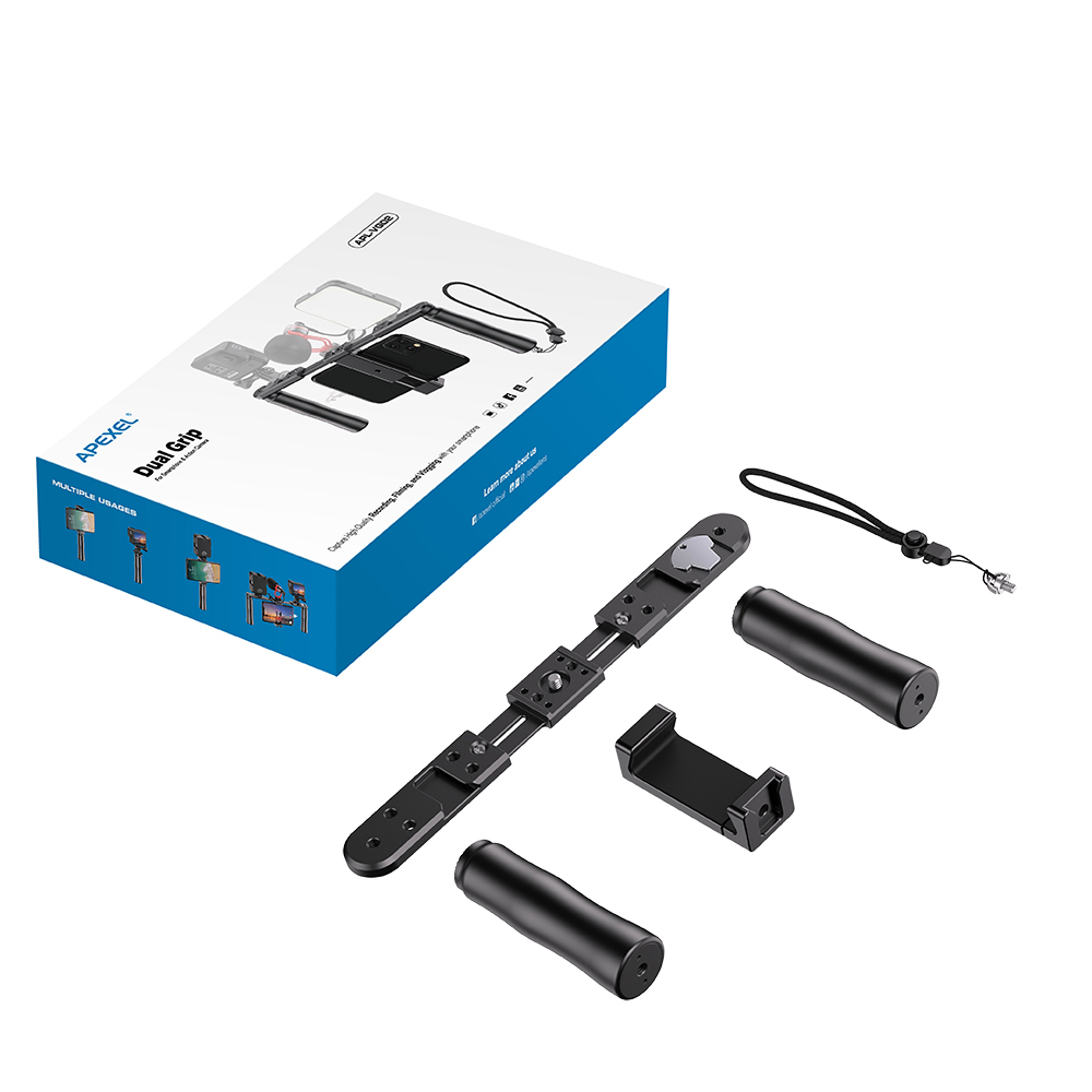 APEXEL Universal Phone Video Rig Kit, Stabilizzatore Video per Smartphone con Sc APEXEL Universal Phone Video Rig Kit, Stabilizzatore Video per Smartphone con Sc