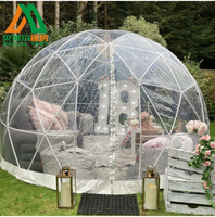 Dôme de Camping de luxe de 3.6m, tente Igloo transparente en TPU, bulle gonflable, transparente, en stock