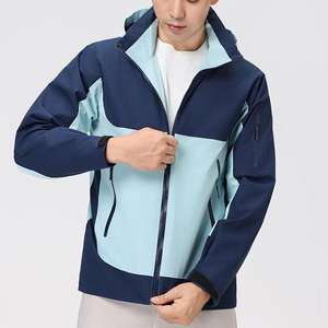 Vestes longues d'hiver unisexes avec logo personnalisé <span class=keywords><strong>coupe</strong></span>-<span class=keywords><strong>vent</strong></span> imperméable en polaire noire à fermeture éclair avec motif solide nouveau design - Product Image 5