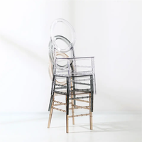 Mobilier classique d'hôtel tendance en plastique transparent incassable pour mariage et événement chaises de couple vente en gros