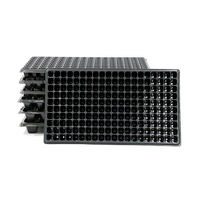 Baki Semai Plastik ZEWO Tahan Lama Warna Hitam Tebal 1.0-1.8mm untuk Perkecambahan Biji Tanaman, Sayuran, dan Bunga, Baki Penyemaian Kebun