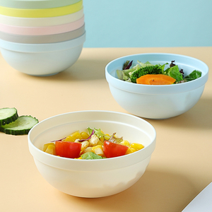 Ensemble <span class=keywords><strong>de</strong></span> 6 bols en plastique empilables aux couleurs pastel, résistants aux chocs et lavables au lave-vaisselle, pour enfants et adultes - Product Image 1