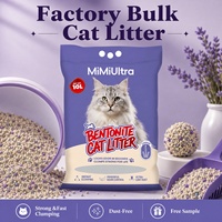 Sable de litière pour chats en gros, direct usine, sable sanitaire en bentonite pour chats 10L