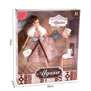 Кукла Аксинни 11,5 дюймов, цельное тело, 9 подвижных суставов, модная кукла для девочек, подарок - Product Image 1