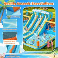 Château Gonflable Commercial Princesse avec Toboggan et Zone de Saut, Certifié CE, Idéal pour Location de Fêtes d'Enfants