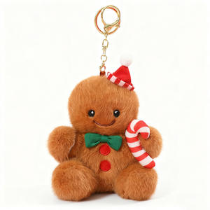 Venta Directa de Fábrica de Muñecos de Papá Noel, Juguetes de Peluche para Árbol de Navidad, Figuras de Pan de Jengibre Navideñas, Muñecos de Regalo de Navidad - Product Image 3