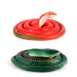Di vendita calda per bambini simulato serpente di gomma morbida che Tricking serpente divertente serpente di gomma scherzo e Tricking giocattolo - Product Image 3