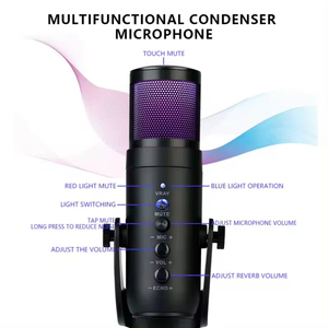 Đầy Màu sắc RGB <span class=keywords><strong>LED</strong></span> USB chơi game Microphone với đèn <span class=keywords><strong>LED</strong></span> cho PC máy tính để bàn phát sóng trực tiếp & ghi âm - Product Image 3