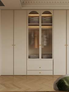 High-End Romântico Estilo Francês Quarto Móveis Guarda-Roupa Pintura <span class=keywords><strong>A</strong></span> Água com Maquiagem Quarto Set - Product Image 3