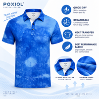 Polo sportif personnalisé pour homme, motif marbré, transfert thermique, logo personnalisé, OEM, vente en gros, marque privée, faible MOQ