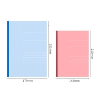 Cahier personnalisé A4/A5/B5 Cahier d'exercices scolaires Cahier de composition rose et bleu pour étudiants