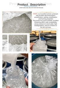 Sulfato de éter lauril de sodio a buen precio de fábrica SLES 70% - Product Image 4
