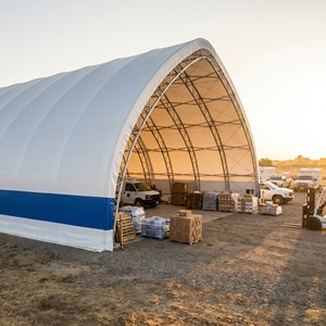 Estructura de Aluminio Ligera para Construcción, Techo de Lona 50x100, Refugio/Almacén de PVC, Certificado de Prueba, <span class=keywords><strong>Precio</strong></span> Garantizado, Acero Galvanizado - Product Image 2