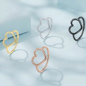 Новинка <span class=keywords><strong>2026</strong></span> года: кольцо из стерлингового серебра 925 пробы, минималистичный дизайн, кольцо-сердце для женщин - Product Image 2