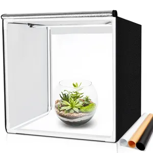 80*80*80 cm light Box Portable Softbox Photo Lightbox Tent With 3 Colors Backdrops For Studio Photographer Box LED Lights