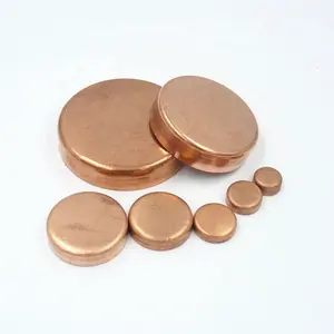 Qualidade estável Encanamento Solda Copper Pipe End cover com Sweat Socket para acessórios hvac