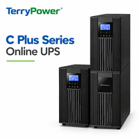 OEM在线双转换6KVA 10KVA PF 1.0 LCD RS232 铅酸蓄电池备用电源，适用于服务器、电信、家庭