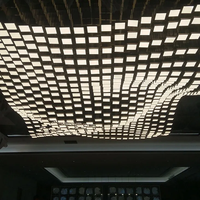 Lámpara Colgante LED de Cristal con Barra Larga Suspendida Multiángulo para Decoración Interior Creativa de Espacios Comerciales y de Catering