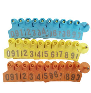 Nueva Etiqueta de oreja de animal Tarjeta de identificación láser llamativa para ganado Granja Ganado y equipo lácteo Etiquetas de pendientes de plástico - Product Image 1