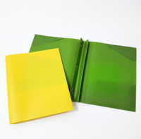 Carpeta Multicolor A4 de Material PP Opaco con Clips Tipo Tadpole, Carpeta de Anillas en D Estilo Americano, Ranuras para Tarjetas de Visita, Material de Oficina