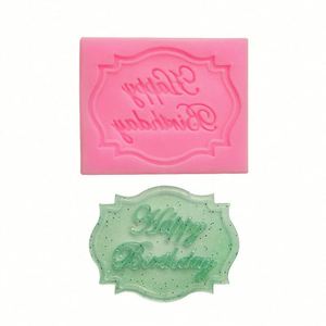 Moule à chocolat avec forme de petit joyeux anniversaire. Moule en silicone pour dentelle sucrée, queue de sirène 3D en pâte à sucre OEM/ODM - Product Image 3