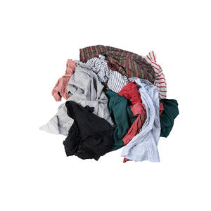 10kg 20kg 25kg ミックスカラー Tシャツ リサイクルコットン 機械用ウエス 衣類 100KG 梱包 再生綿ラグ - Product Image 3