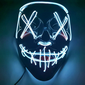 Máscara <span class=keywords><strong>de</strong></span> Halloween <span class=keywords><strong>de</strong></span> madera negra V-For-Vengeance, hecha a mano, con luz fría, para uso en interiores/exteriores, ideal para venta al por mayor. - Product Image 5