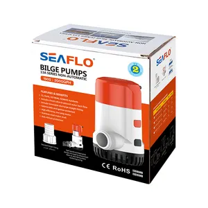 SEAFLO 12V Pompa Air Dc Kecil Pompa Submersible Surya Pompa Sentrifugal DC Tenang untuk Sumur, Kolam