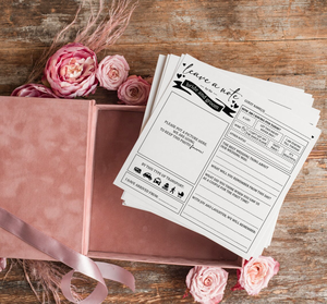 Livre d'or personnalisé de luxe pour la mariée et le marié, boîte cadeau en velours gris, feuilles de jeux de mots pour mariage, boîtes de conseils de mariage avec ruban - Product Image 6