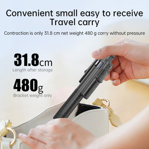 Nouveau stabilisateur intelligent IA anti-tremblement avec batterie 1200 mAh, lumière d'appoint rétractable, perche à selfie et support de téléphone pour téléphones mobiles sportifs - Product Image 5