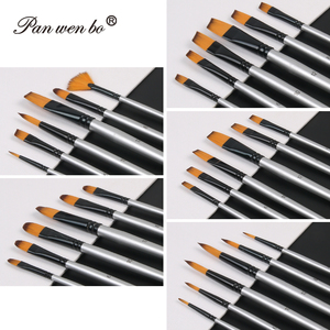 Panwenbo Ensemble de pinceaux d'artiste professionnels personnalisés, 6 pinceaux en nylon pour <span class=keywords><strong>aquarelle</strong></span>, acrylique ou peinture à l'huile - Product Image 3