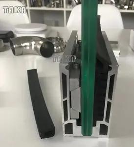 यू चैनल ग्लास बाड़ आउटडोर/इनडोर कटघरा बालकनी सस्ते एल्यूमीनियम बाड़ पैनलों गिलास रेलिंग - Product Image 4