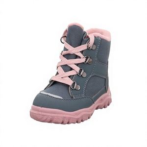 Botas de nieve para niñas, botas ligeras antideslizantes con cordones y forro cálido para exteriores - Product Image 4