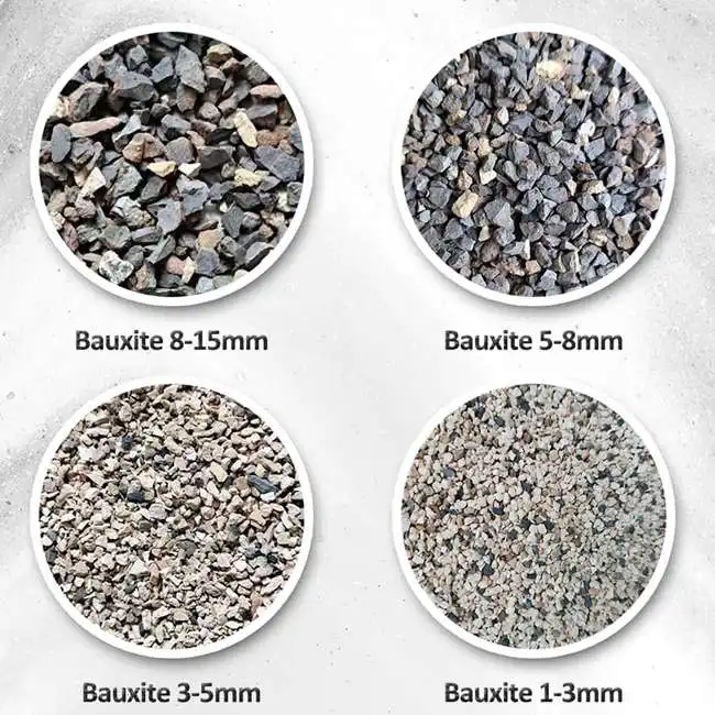 KERUI Materia prima refractaria 85% Polvo de bauxita agregada Precio Mineral de bauxita calcinado de alúmina alta para la venta