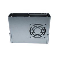 Boîtier de dissipateur thermique carré en alliage d'aluminium 6063 série 6000, revêtement en poudre, livraison en 15-21 jours, modèle 121