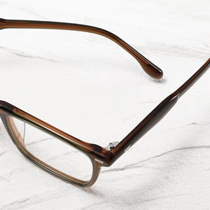 Men's Rectangle Full Rim <b>Eyeglasses</b> Solid Color Anti-Uv Resin Lens Vision Correction <b>Frames</b> for Adults - Product Image 5