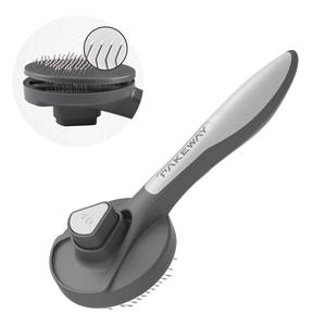 แปรงกำจัดขนสัตว์เลี้ยง KingHon Pet Metal Paddle Pumpkin สำหรับสุนัขและแมว - Product Image 2